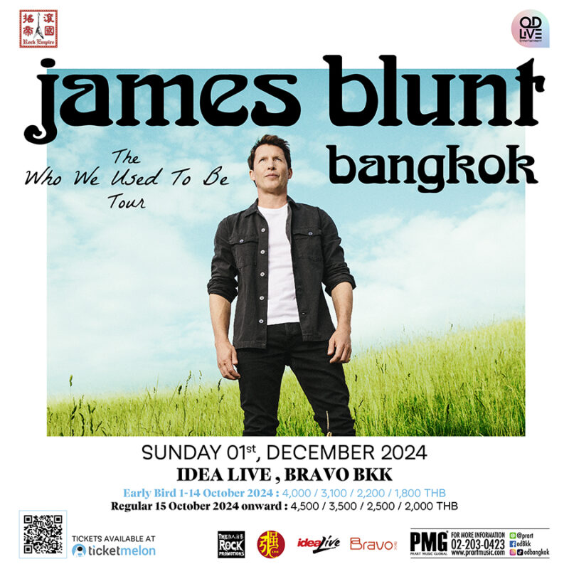 James Blunt The Who We Used To Be Tour Live in Bangkok 2024