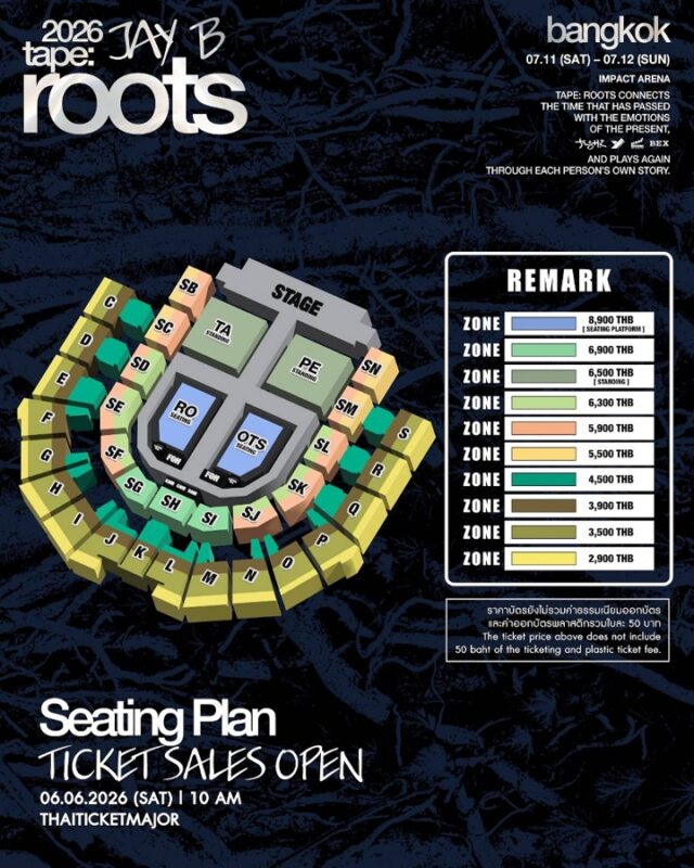 2026 JAY B tape: roots bangkok