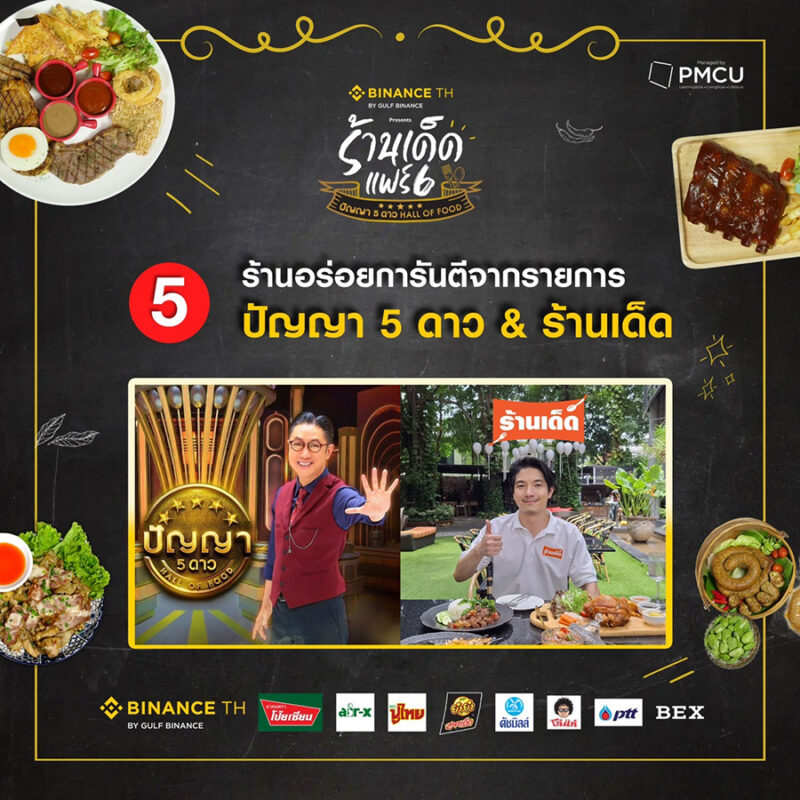 ร้านเด็ดแฟร์ 6 ปัญญา 5 ดาว Hall of Food