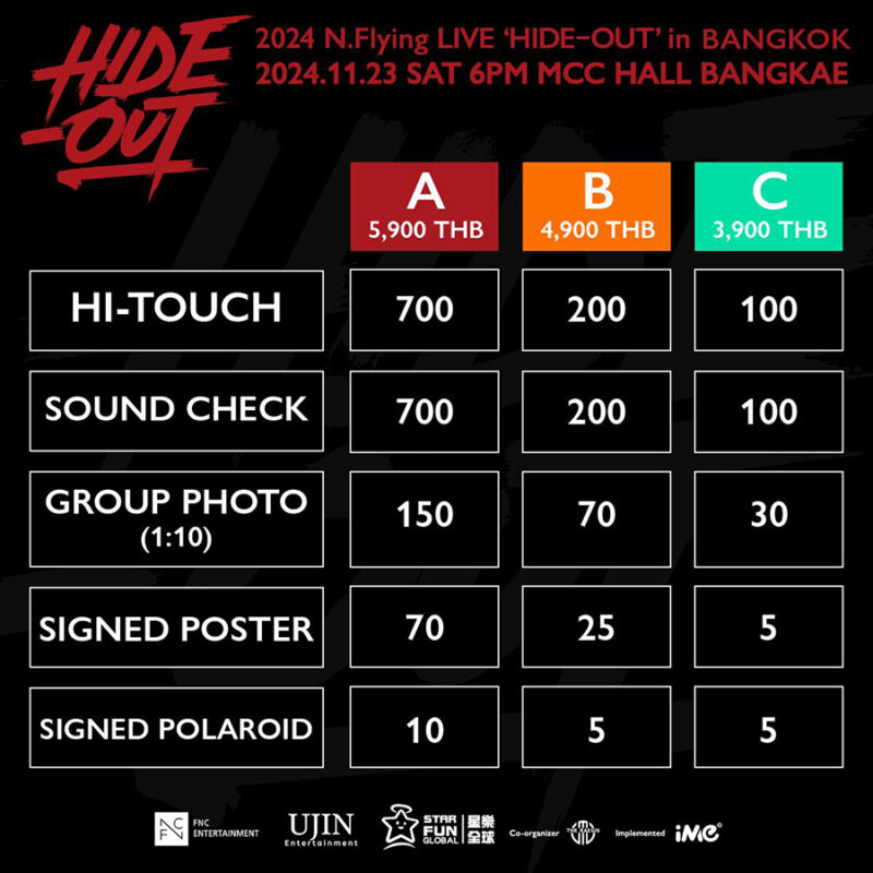 2024 N.Flying LIVE 'HIDE-OUT' in BANGKOK