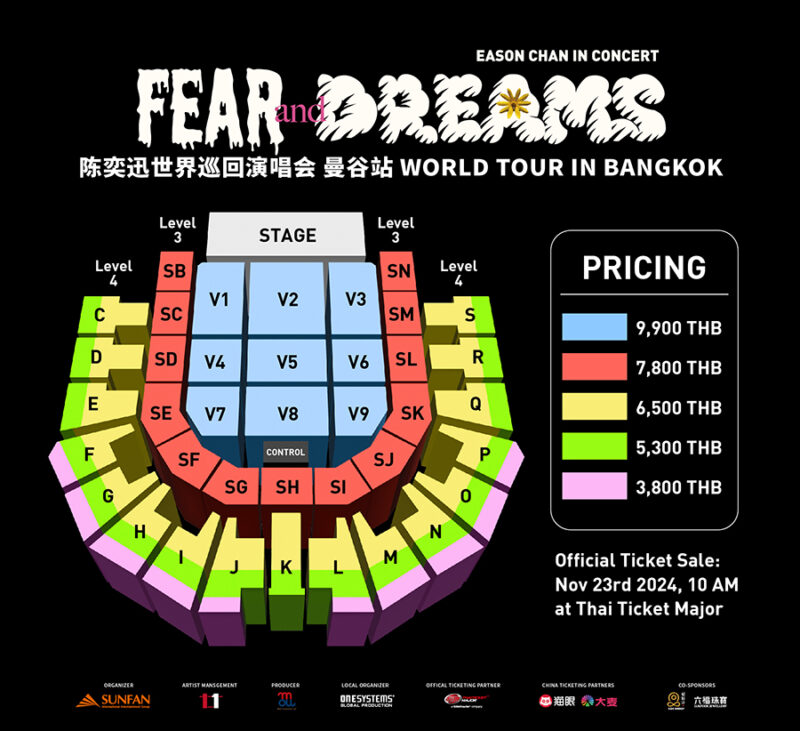 Eason Chan FEAR and DREAMS World Tour in Bangkok