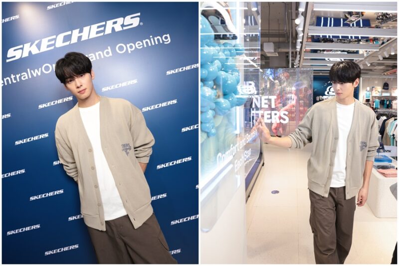 SKECHERS centralwOrld GRAND OPENING With Cha Eun-Woo & Apo Nattawin