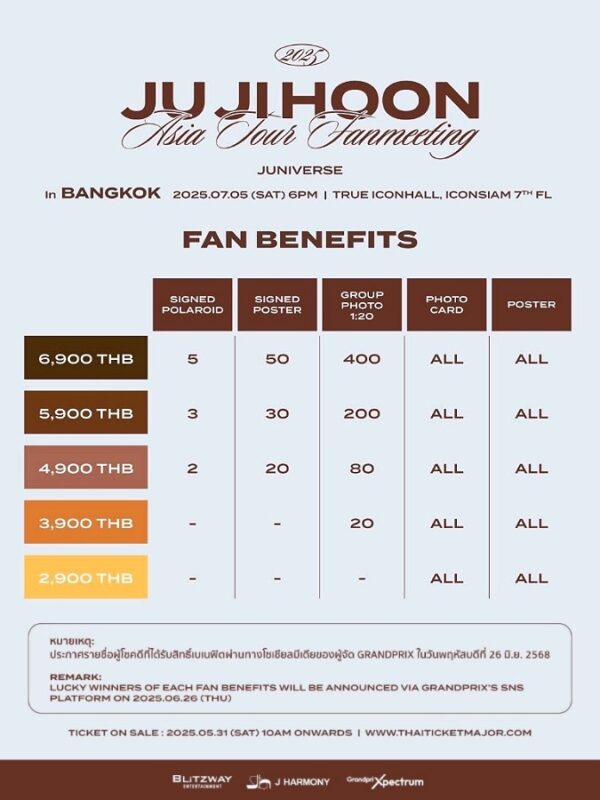 JU JI HOON Asia Tour Fanmeetin