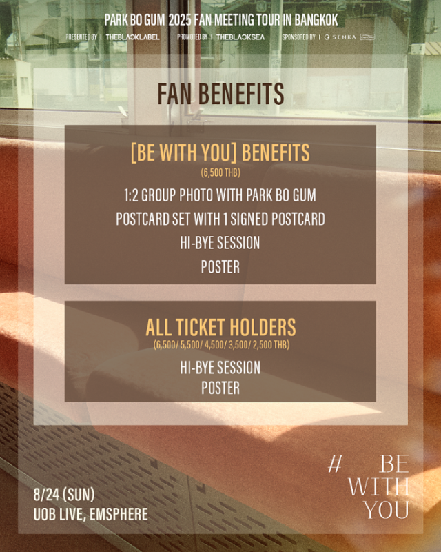 PARK BO GUM 2025 FAN MEETING TOUR [BE WITH YOU] IN BANGKOK