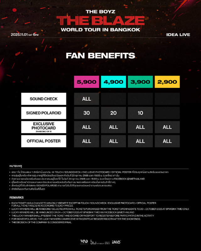 THE BOYZ <THE BLAZE> WORLD TOUR in BANGKOK